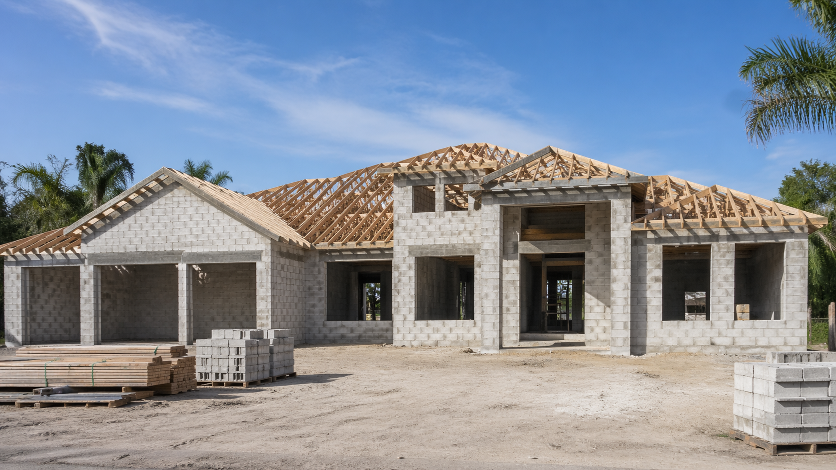 Complete shell packages for custom homes