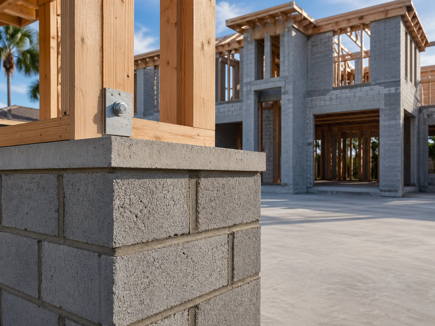 Block work construction