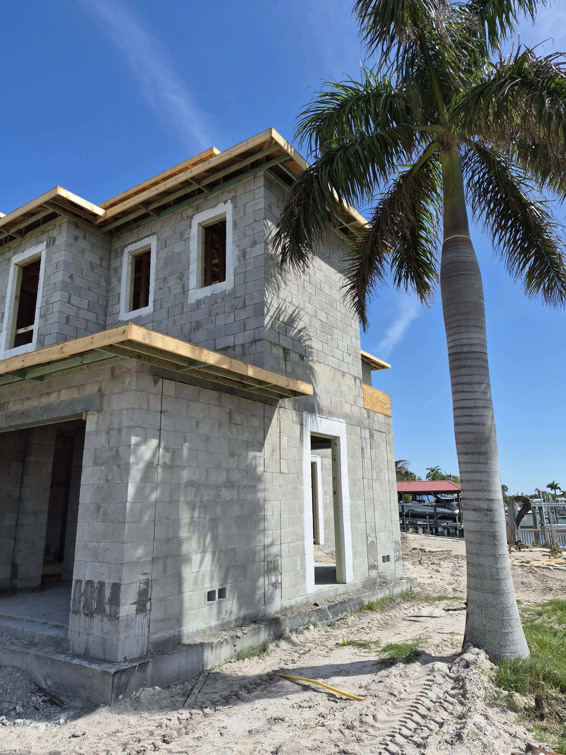 Block work custom home shell