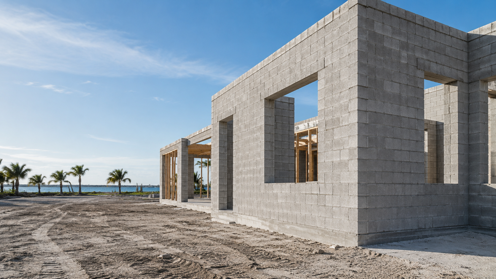 Complete shell package construction for custom homes